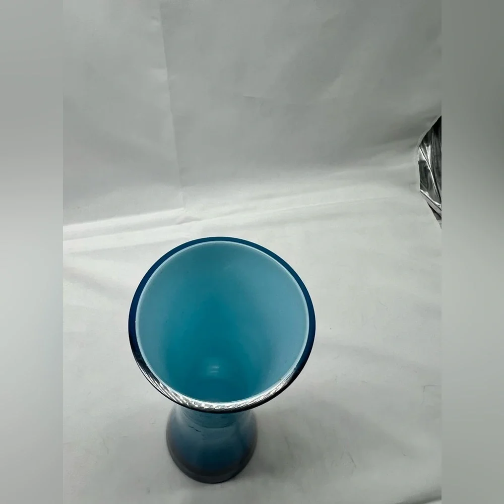Elegant small Blue Glass Vase